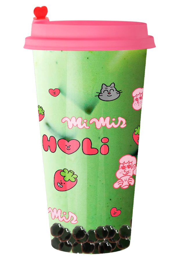 Boba Matcha Latte